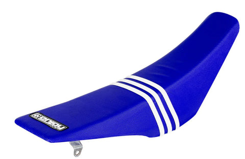 Enjoy Manufacturing KTM Seat Cover SX SXF 2016 - 2018 SX 250 2017 - 18 EXC EXCF 17 - 2019 Ribbed, TLD Blue / White