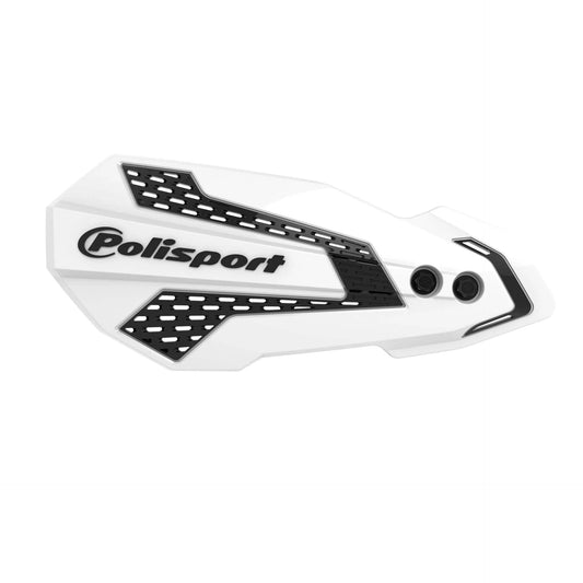 Polisport Universal Hand Guards MX Flow YZ YZF WR 125 250 450 2008 – 2022, White Black