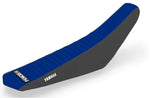 Enjoy Manufacturing Yamaha Seat Cover YZ 125 YZ 250 2002 - 2021 Ribbed Logo, Black / Blue / Blue