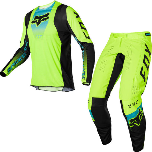 Fox Racing Youth 360 Dier Fluo Yellow Kit Combo 2022 - 26W/YLarge