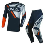 O'Neal Adult Elem Shocker Blue/Orange Kit Combo 2023 - 34W/XL