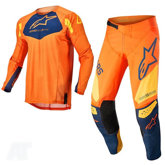 Alpinestars Youth Racer Factory Orange Kit Combo 2022 - 28W/YXLarge