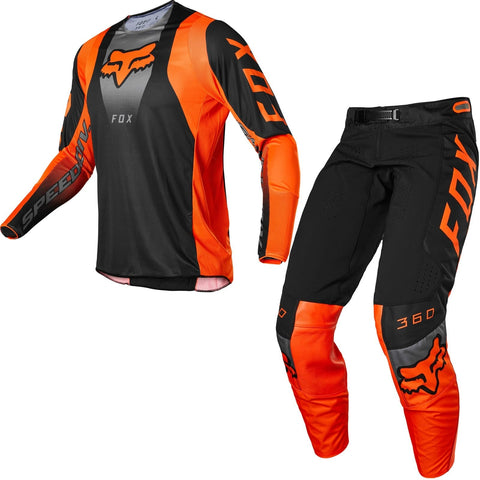 Fox Racing Youth 360 Dier Orange/Black Kit Combo 2022 - 22W/YSmall