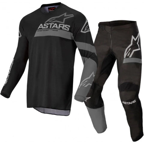 Alpinestars Youth Racer Graphite Dark Grey Kit Combo 2022 - 24W/YMedium