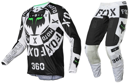 Fox Racing 360 Nobyl Black Green Kit Combo 2022 - 30W/Medium
