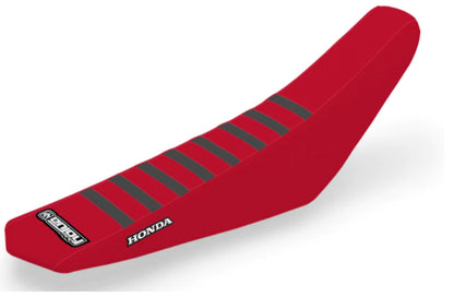 Enjoy Manufacturing Honda Sear Cover CR 125 CR 250 2000 - 2001 Ribbed Logo, Red / Black