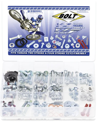 Bolt Motorcycle Hardware Yamaha YZ 2003 – 2021 YZF 2003 - 2013 Pro Pack Bolt Kit